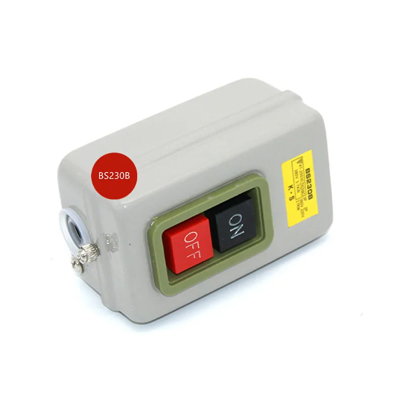 

BS230B Push Button Switch Box Three-phase Snap Switch 380 V Power Switch Start Switch