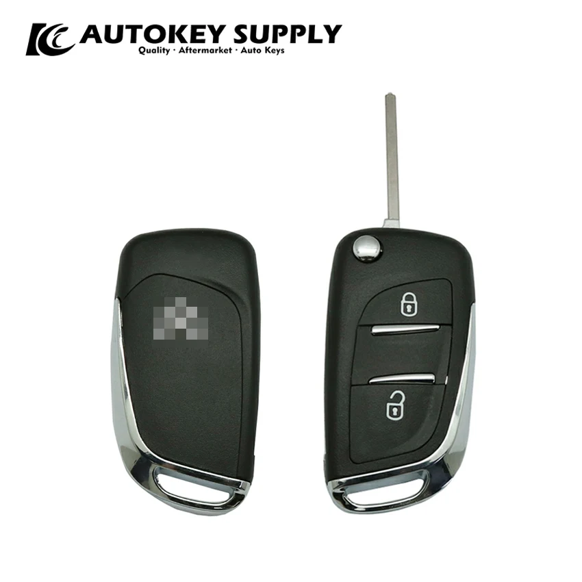 Modified ForCitroen 2 Buttons With Battery Holder Key Shell (Blade Without Groove)  AKCPF137