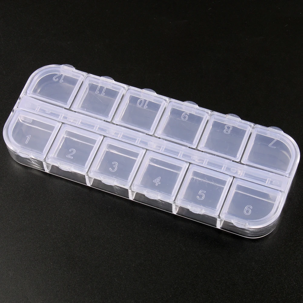 10 sizes Transparent Plastic Storage Jewelry Box Compartment Adjustable Container Beads Earring Box For Jewelry Rectangle Case