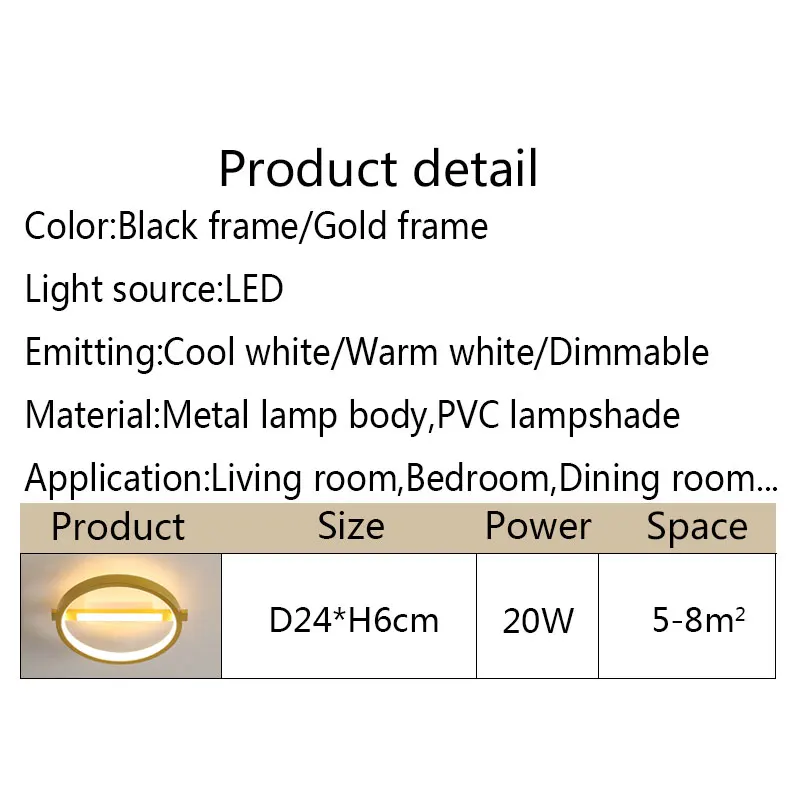 Moderne LED Runde Decke Lichter Für Flur Korridor Schwarz Gold Glanz Wohnzimmer Esszimmer Küche 110V 220V leuchte Lampen