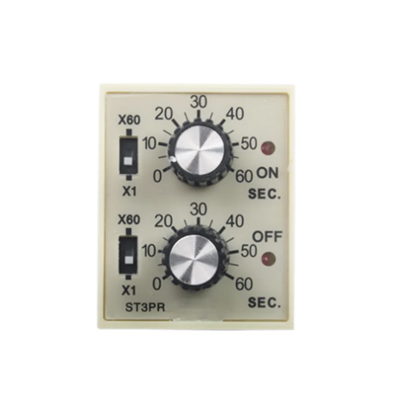 

ST3PR electrical time relay Electronic Counter relays digital timer relay with socket base AC 36V 110V 380V 24V 12V