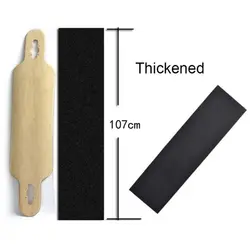 110cm*25cm Skateboard Sandpaper Professional Black Skateboard Deck Sandpaper Grip Tape Skateboard Stickers Protections