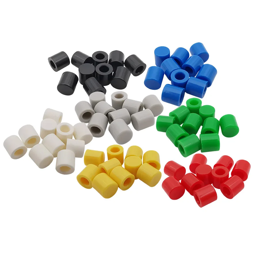 10Pcs/Lot 7 Color A56 Switch Button Caps 6*6mm Cylindrical Tactile Push Button Switch Hat Lid Cover Green Black White Blue Grey