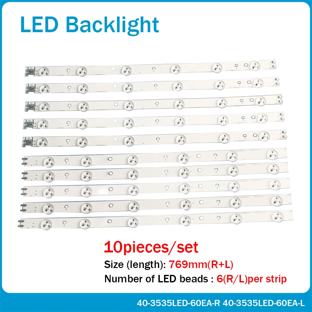 LED Backlight Strip Lamp For 40-3535LED-60EA-R L UE40EH6037K UE40EH5300 CY-DE400BGSV1V UE40EH5000 UE40eh6030 BN96-24090A