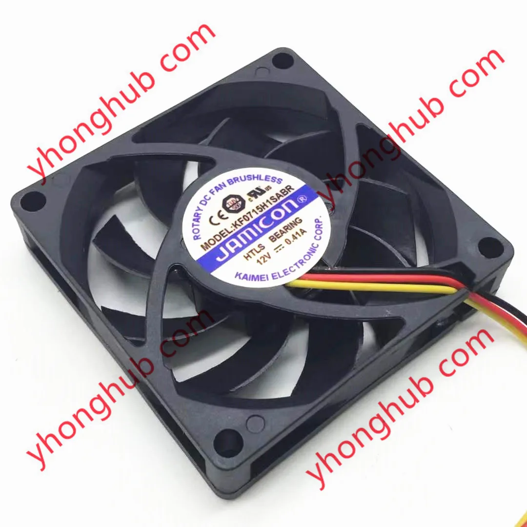 

Jamicon KF0715H1SABR DC 12V 0.41A 70x70x15mm 4-Wire Server Cooling Fan