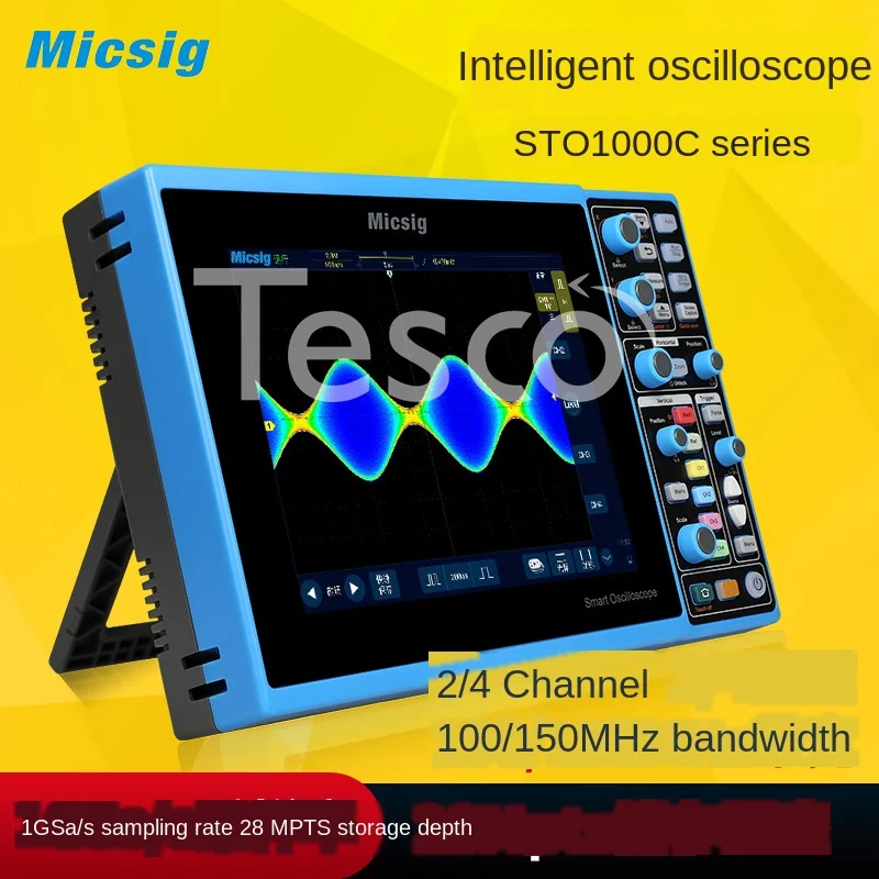 Digital Smart Oscilloscope Full Touch Screen Handheld Four Channel STO1104C 100M Bandwidth