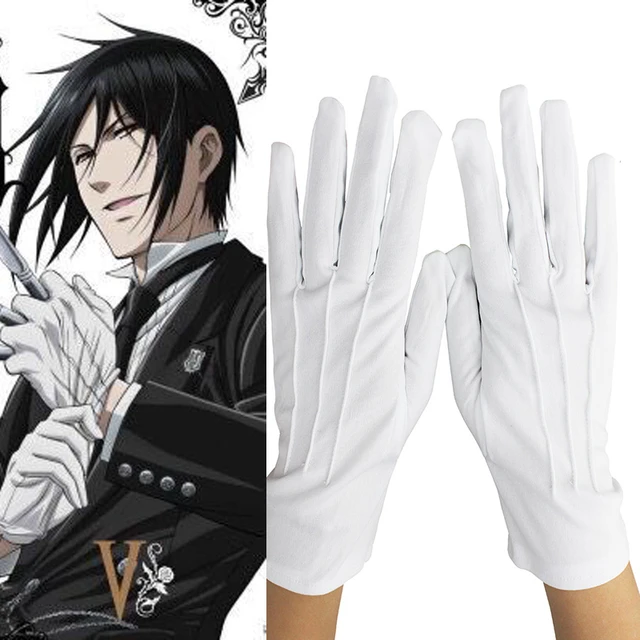 黒執事 セバスチャンの手袋 白手袋 グッズ コスプレ 公式品 (匿名配送) 公式品 黒執事 セバスチャン 手袋