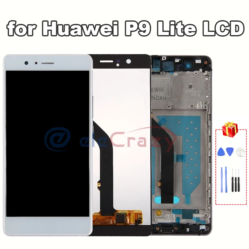 

for Original 5.2" Huawei P9 Lite LCD Display + Touch Screen + Frame Assembly Replacement VNS-L21 VNS-L22 VNS-L23 VNS-L31 VNS-L53