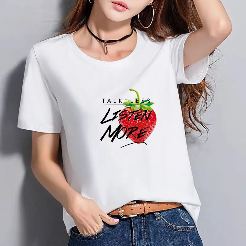 BGtomato sweat Strawberry printing tshirt super cool summer top tees beautiful girl's t-shirt