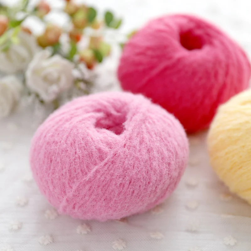 Sheffield Wool Medium Fine Wool Handmade DIY Crochet Doll Hat Clothes Scarf Thread Cotton Candy Wool