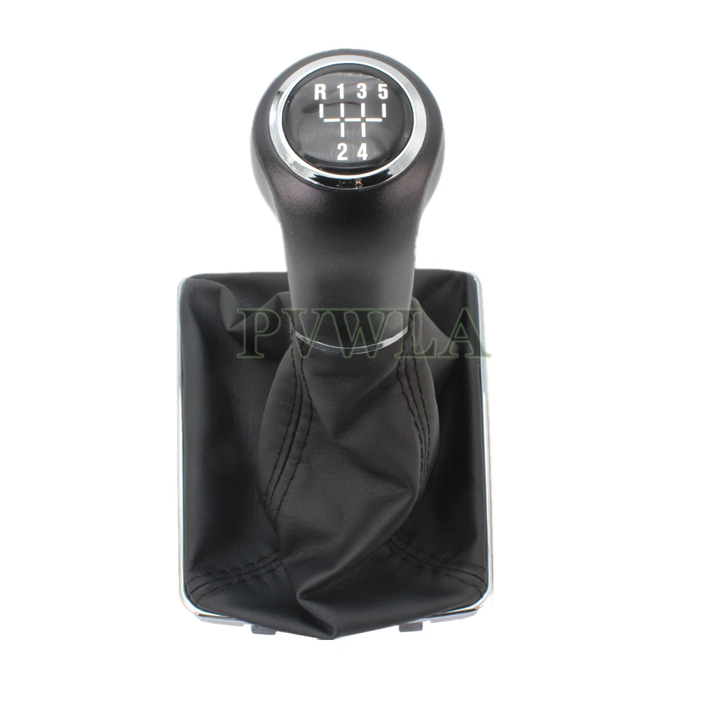 Car-Stying 5/6 Speed Car Stick Gear Shift Knob With PU Leather Boot  For OPEL ASTRA H 2004 2005 2006 2007 2008 2009