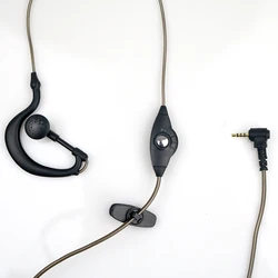 Y head 2.5mm PTT Mic słuchawka Walkie Talkie zestaw słuchawkowy z mikrofonem dwukierunkowe słuchawki do krótkofalówki Radio MINI Walkie Talkie słuchawki