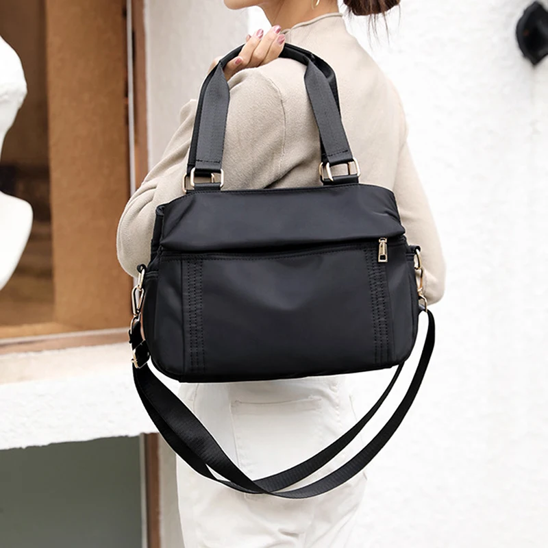 New Women\'s Shoulder Bags Top-Handle Bags High Quality Nylon Ladies Leisure Totes Crossbody Bag Female Handbags Large Capacity