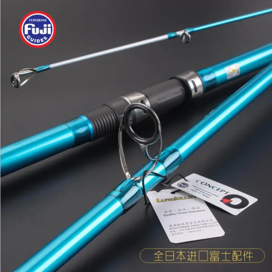 ZZ25 Carbonfiber SurfCasting Surf Casting Fishing Rod Bait 100-250g 4.05M 500g Fuji Rings and Reel Base Tip Dia 3mm Butt 22mm