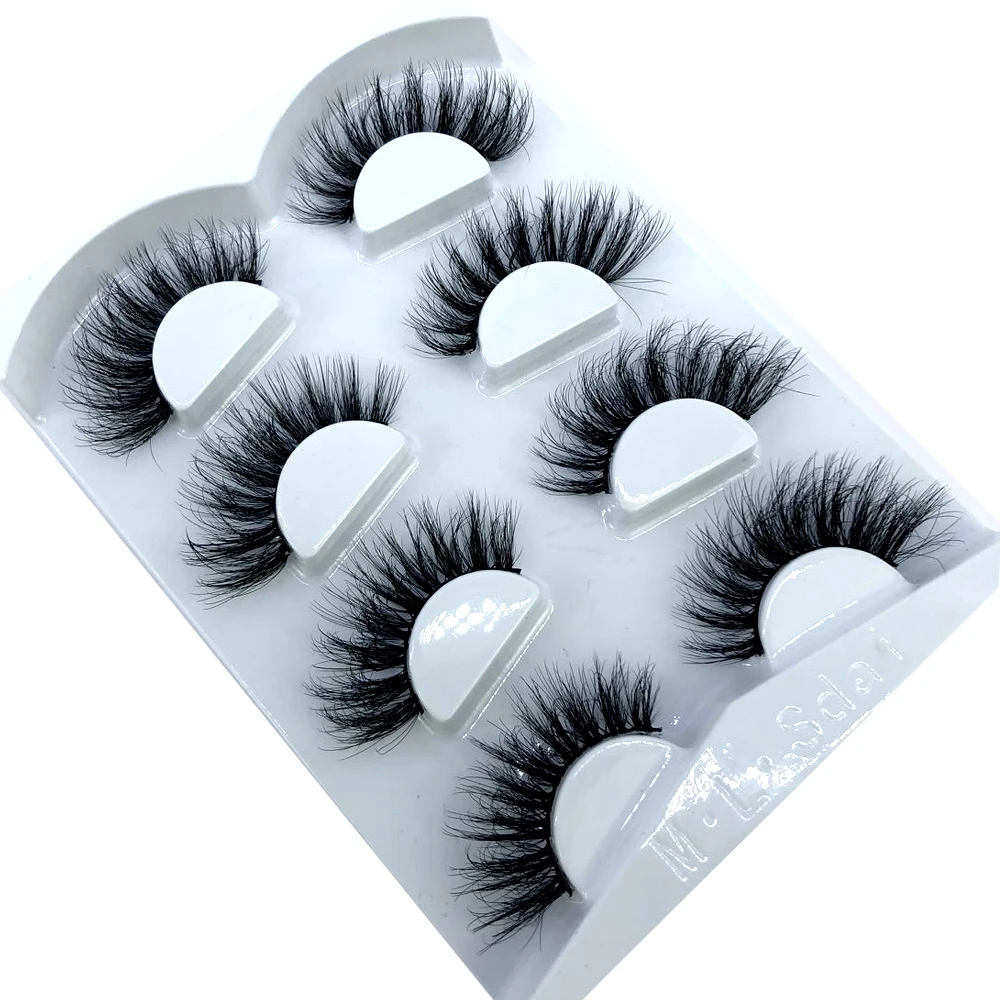HBZGTLAD 4 Paar Natürliche Falsche Wimpern Lange 3D Nerzwimpern Wimpernverlängerung Nerzwimpern für Schönheit – Detail 10
