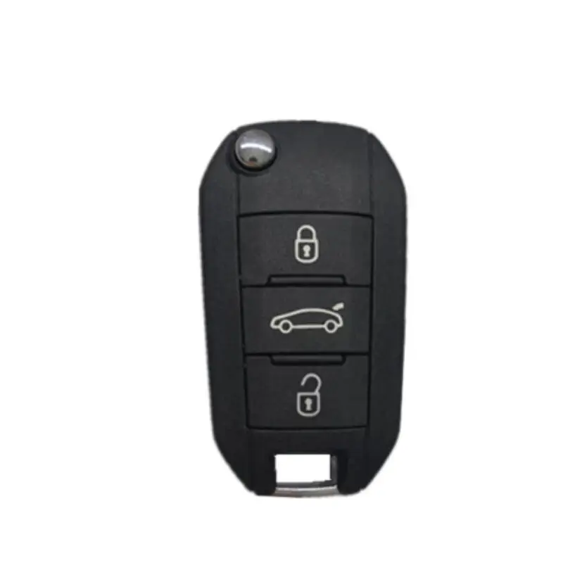 Genuine 3 Buttons 4A Chip Remote Flip Key Folding Car Key 433MHz HUF8435 For Peugeot 308 4008 Citroen Aircross C3 C5 C6