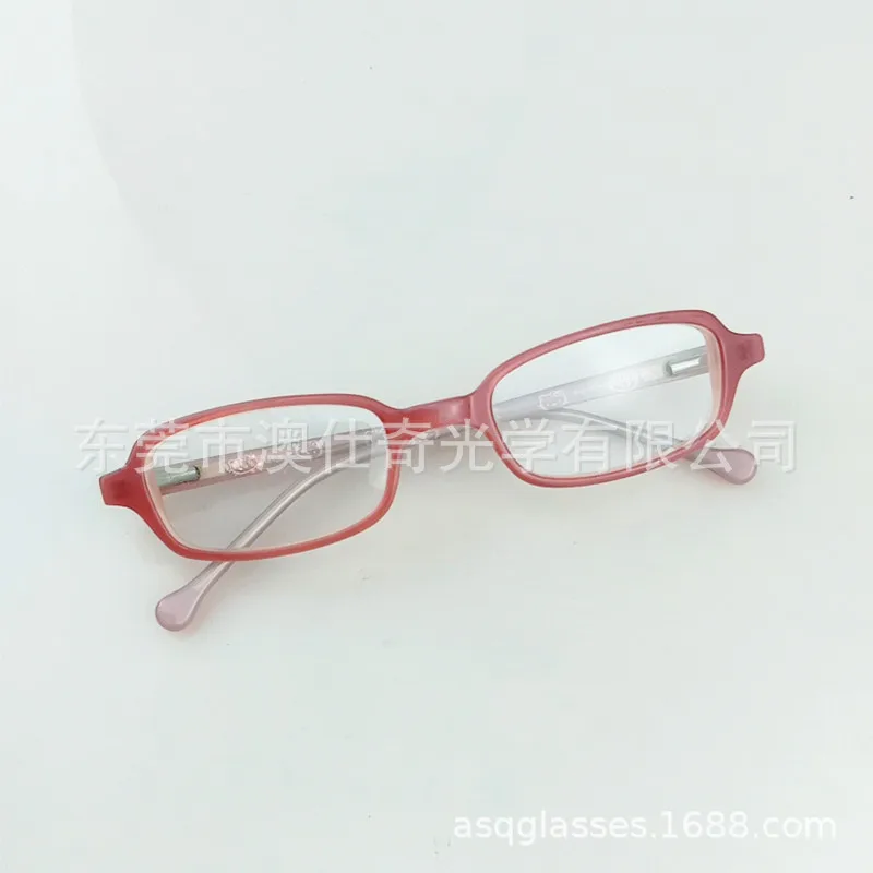 ピンク少女かわいいメガネ装飾メガネ快適な目の保護無地フレーム