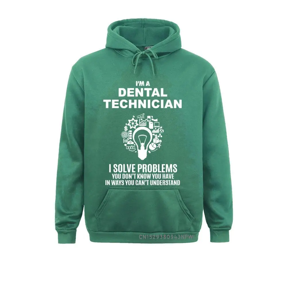 Men Sweatshirt Dental Technician Solve Problems Funny Male Sportswear Dentist Pullover Hood Clothes Costume Winter Hoodies