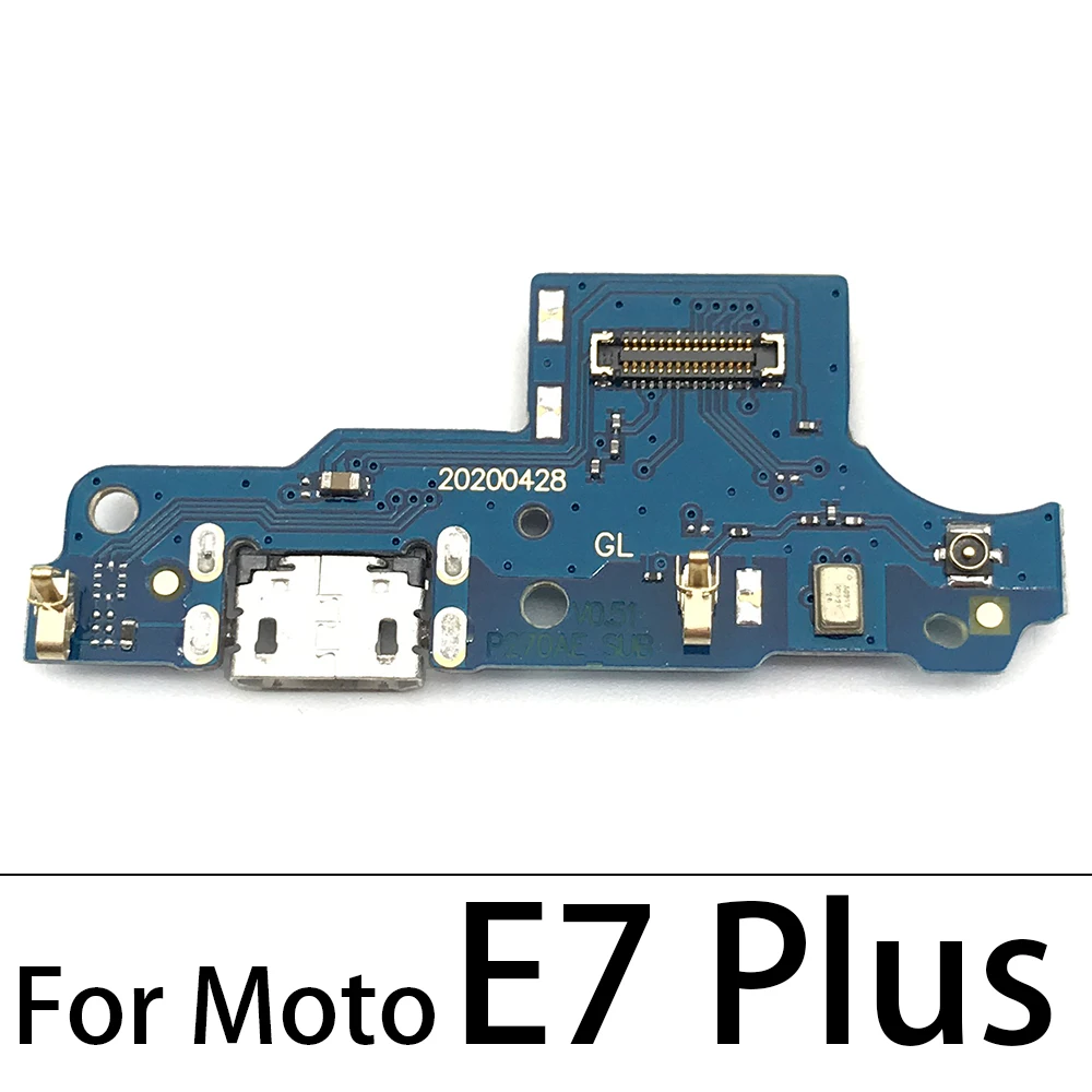 USB Charging Port Dock Charger Connector Board Flex Cable For Motorola Moto E3 E4 E4T E5 E6 Play E7 Plus E6s