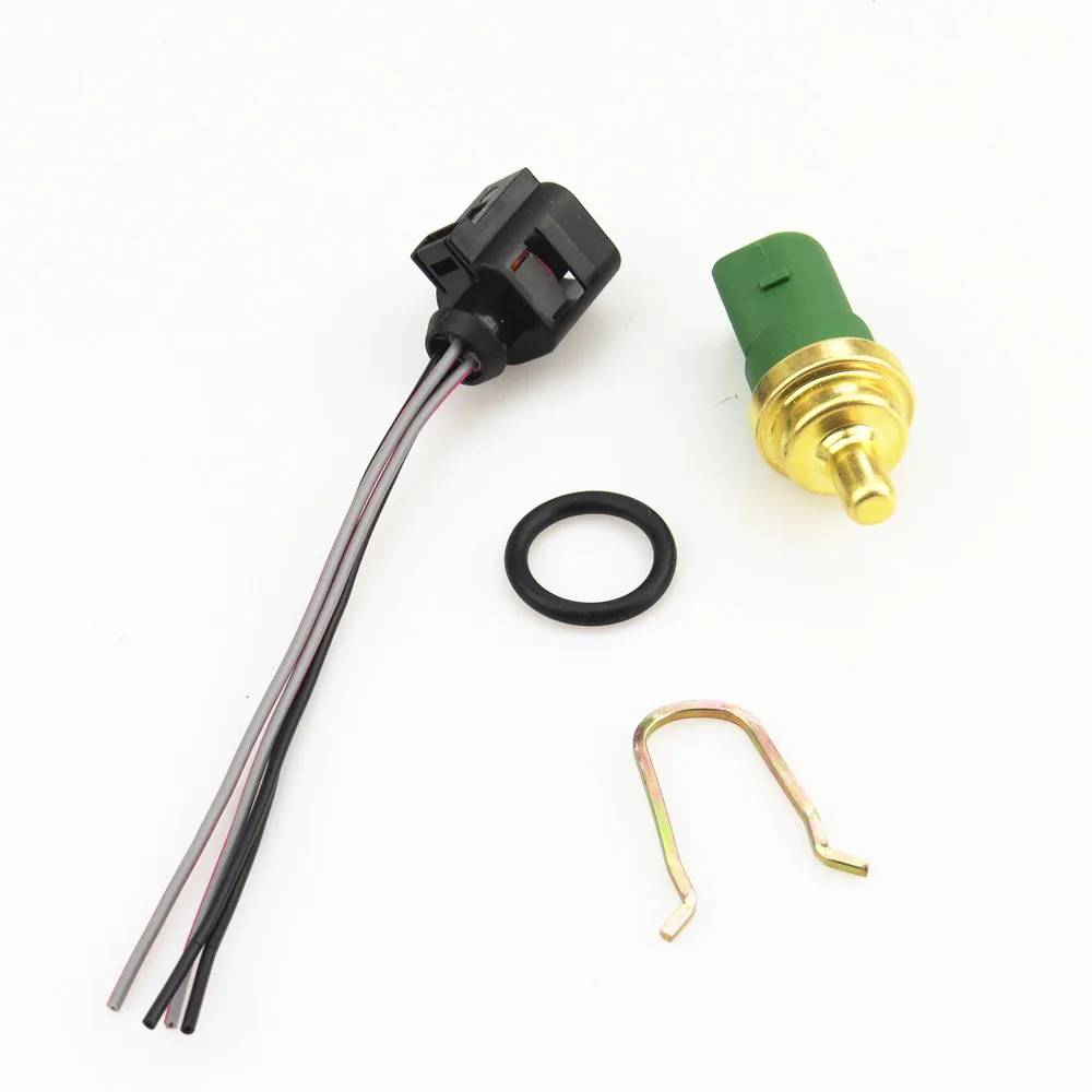 FHAWKEYEQ 2.0 Coolant Water Temperature Sensor Plug Set For A4 A6 S6 A3 TT VW Golf Bora Jetta Passat Beetle Tiguan 059 919 501 A