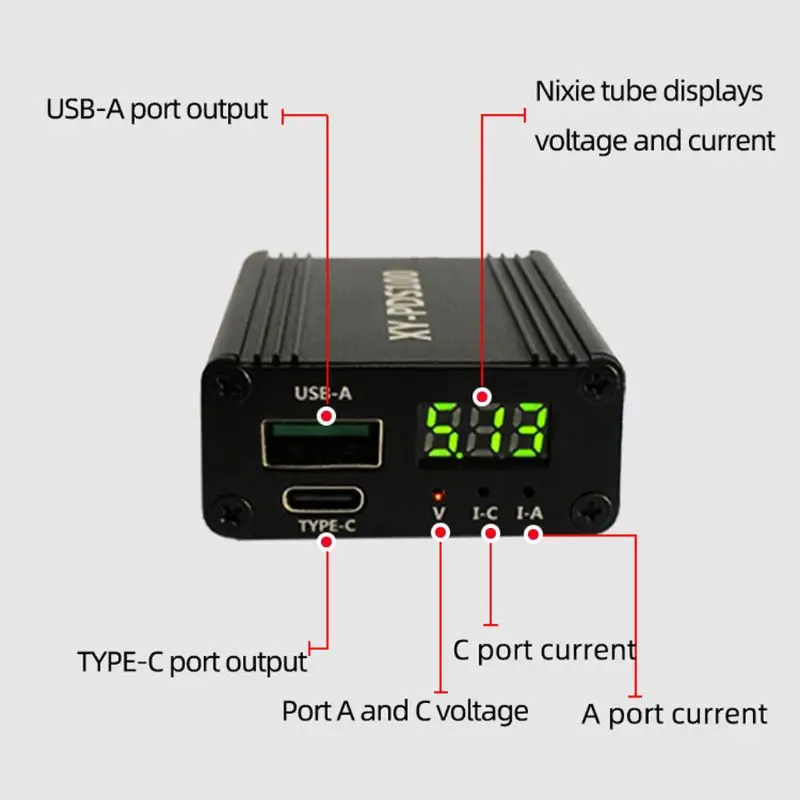 XY-PDS100 QC4.0 QC3.0 Type-C 100W Step Down Mobile Phone Quick Charger Module for Hua-wei SCP/FCP for App-le PD for Qualcomm