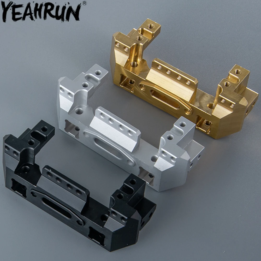 YEAHRUN Metal Front Bumper Servo Mount for TRX4 1/10 RC Crawler Car Upgrade Parts