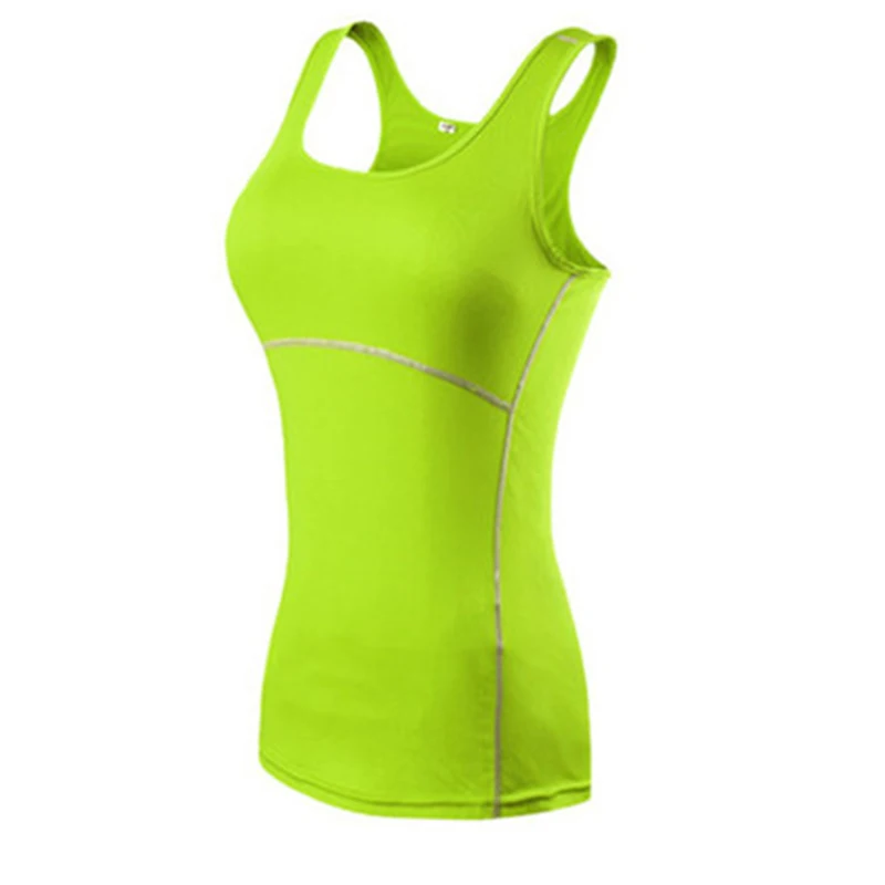 New Yoga Tops Women Sexy Gym Sportswear Vest Fitness tight woman clothing Sleeveless Running shirt Quick Dry White Yoga Tank Top