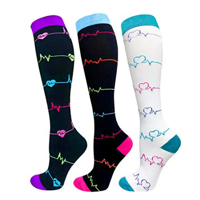 Women Sport Socks Running Travel Cycling Nurse 3/6/7 Pairs Per Set Compression Sport Sock