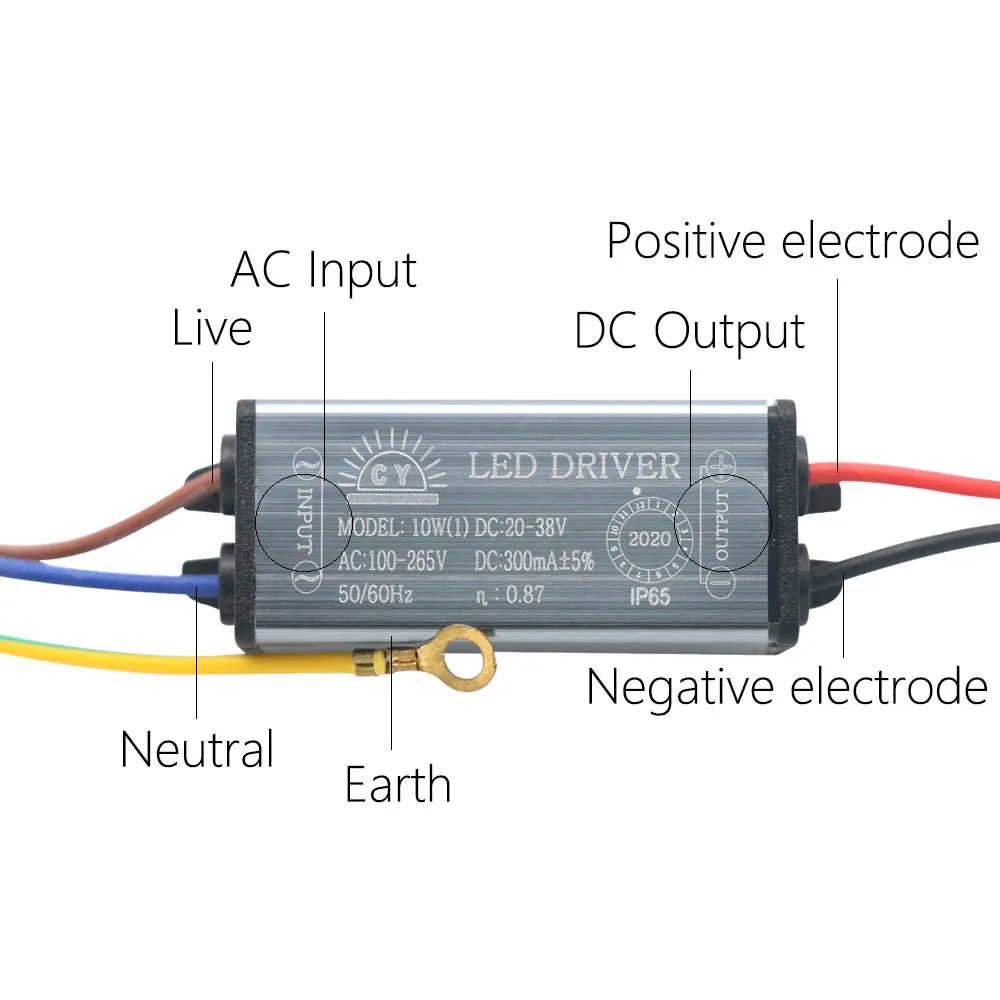 Waterproof Lighting Transformers 10W 20W 30W 50W 70W LED Driver Power Supply Adapter For Strip Light CCTV camera billboard DIY