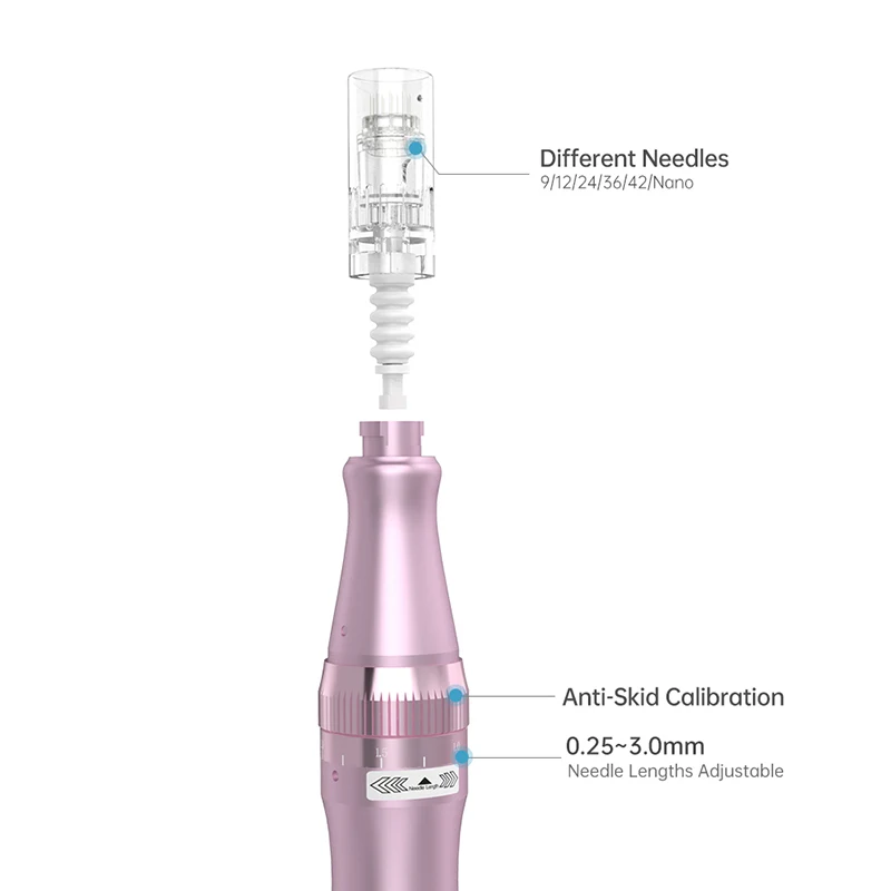 Dr Pen M7 bezprzewodowe elektryczne Derma Pen MTS Microneedling Pen z 2 sztukami wkładów mezoterapia pielęgnacja skóry narzędzia kosmetyczne