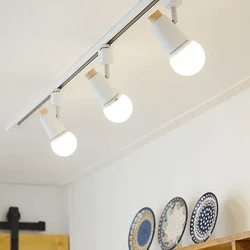 Modern Minimalist Colorful Track Lamp Adjustable Rail Spotlights Nordic Track Lighting Fixture for Clothing Store Exhibition