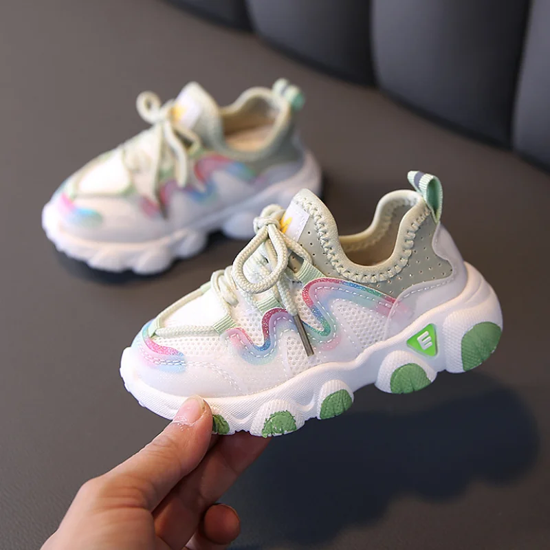 Candy Color Kids Shoes Summer Breathable Mesh Children Shoes Single Net Cloth Sports Sneakers Boys Shoes Girls Shoes CSH226