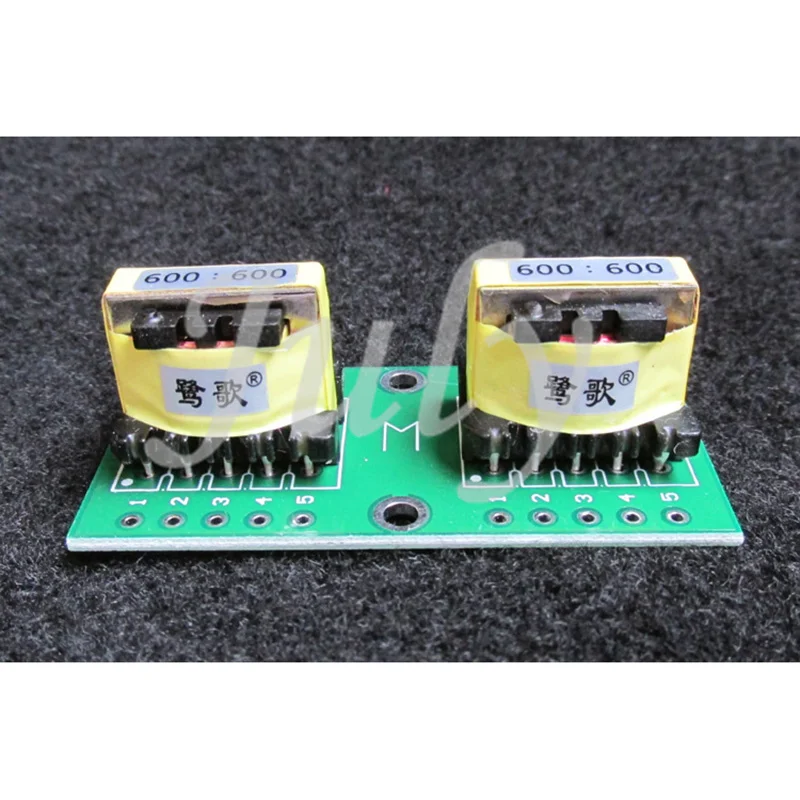 1 Pair E19 Permalloy 600Ω: 600Ω audio signal isolation transformer balanced and unbalanced conversion