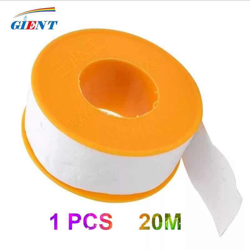  20M 1Roll PTFE Thread Tape Roll Plumbing Plumber Fitting for Water Gas Thread Joint Pipes Seal Plumbing Fitting Plumber Tools 