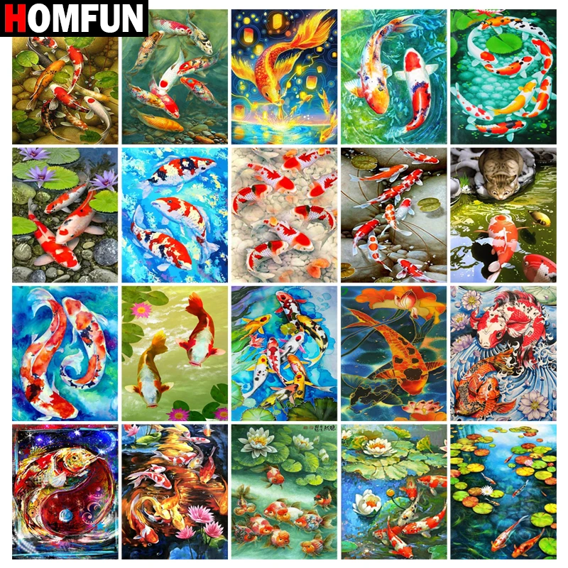 HOMFUN Full Drill Diamond Painting 