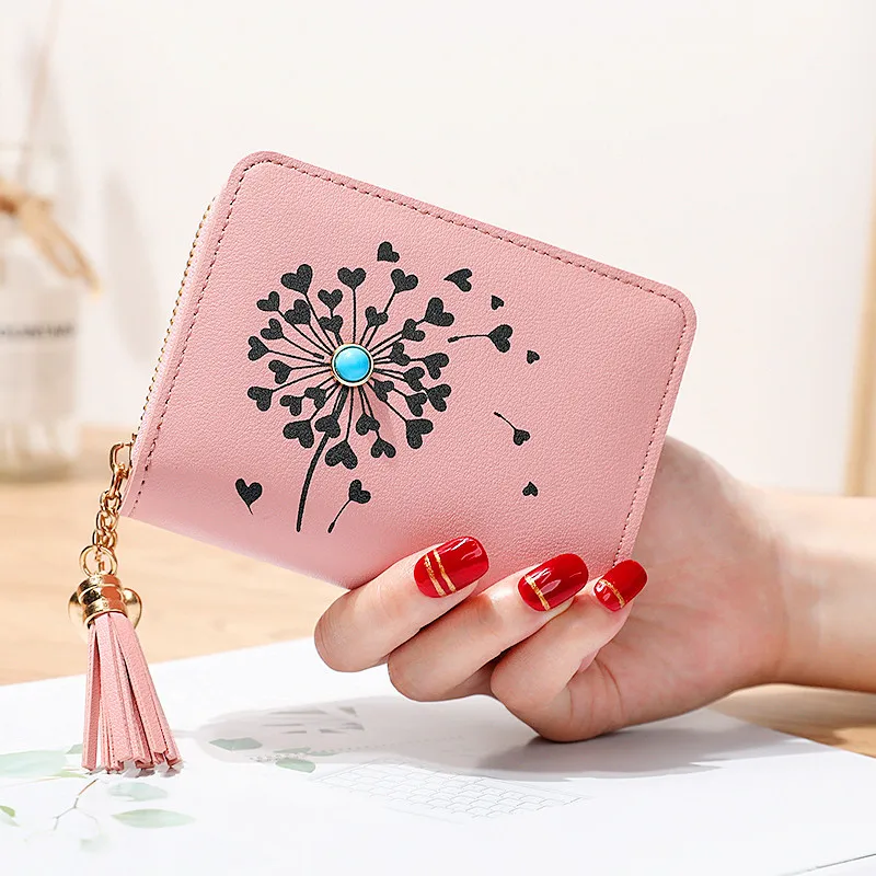 

Women Wallets 2020 Small Leather Wallets Women Luxury Brand Zipper Mini Short Wallet Ladies Clutch Card Holder Carteras Mujer