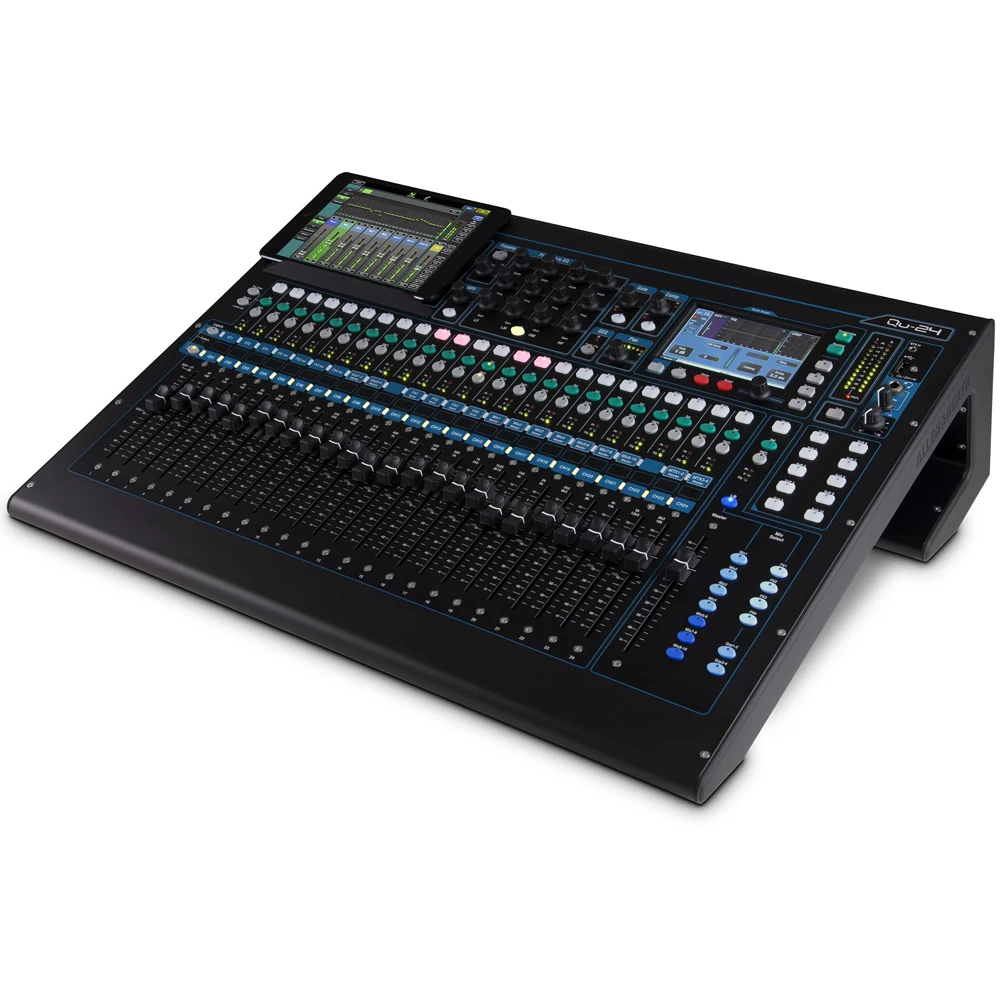 Allen & Heath Qu-24 Digital Audio Mixer Chrome Edition Professional DJ Mixing Console For Audio System