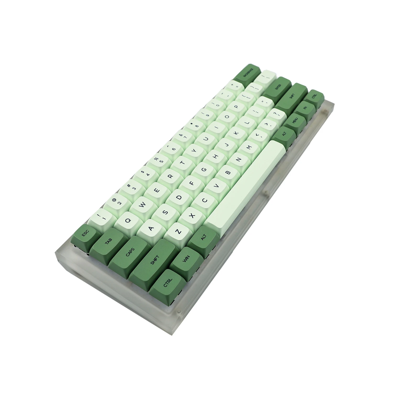 

ZDA 124 Key Matcha Keycap Dye Sub PBT English Japanese Korean Russian Keycaps For Mechanical Keyboard 104 87 61 68 84