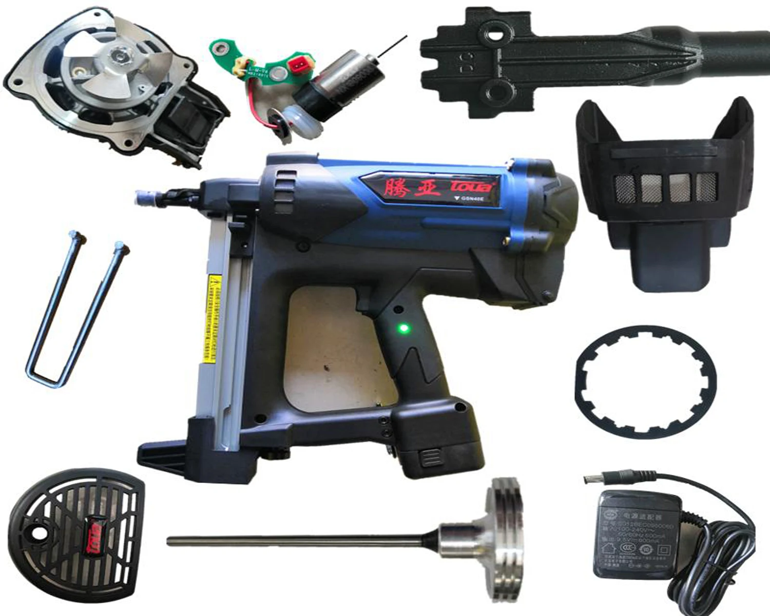 

Multifunctional Gas Nail Gun Cement Wall Steel Decoration Tool Accessories Motor Switch Cylinder Head Charger Piston Nozzle