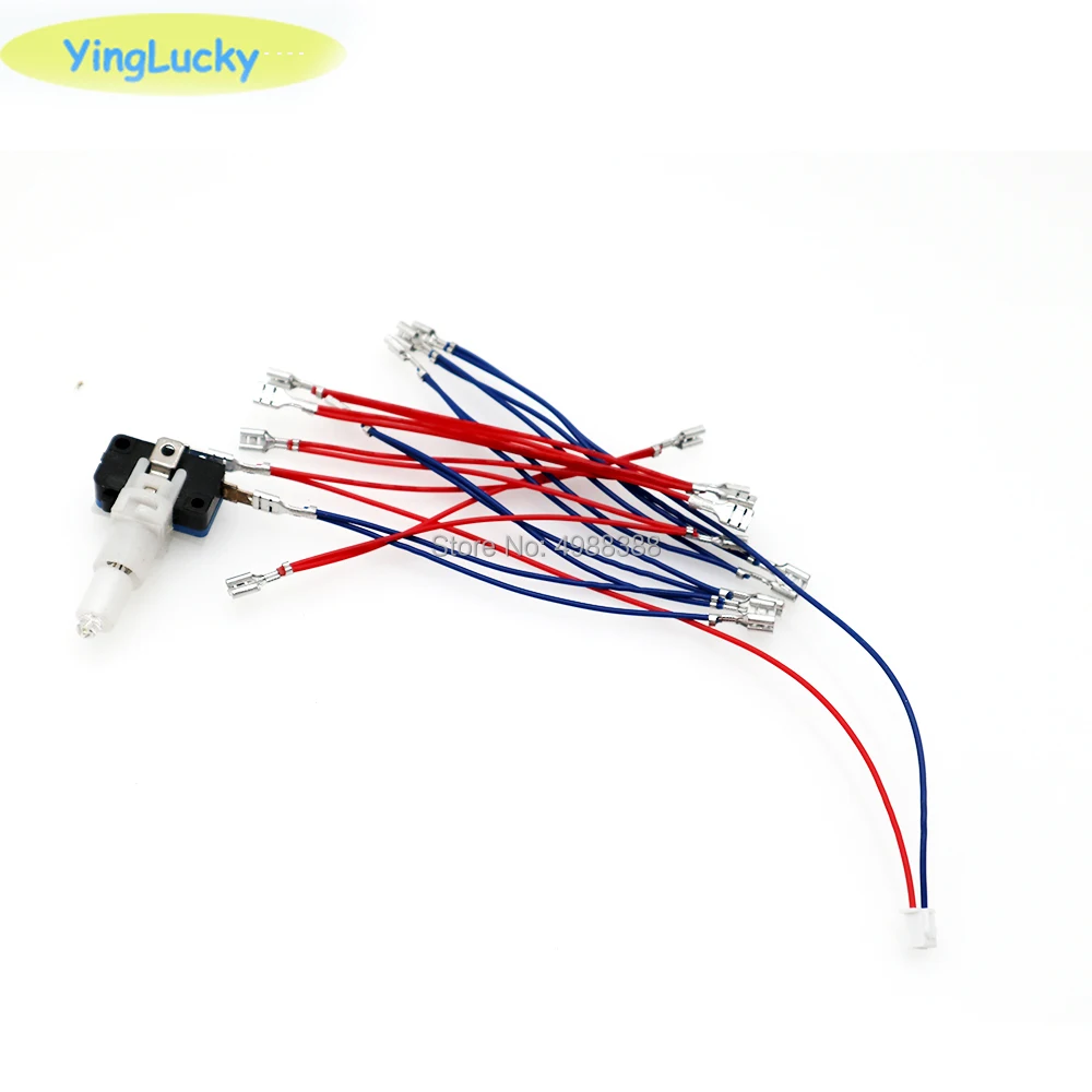 6.3mm ,4.8mm or 2.8mm Quick 2pin Cables 5V / 12V Illuminated Light Bulb Cable To USB Encoder for Arcade LED Button game Joystick