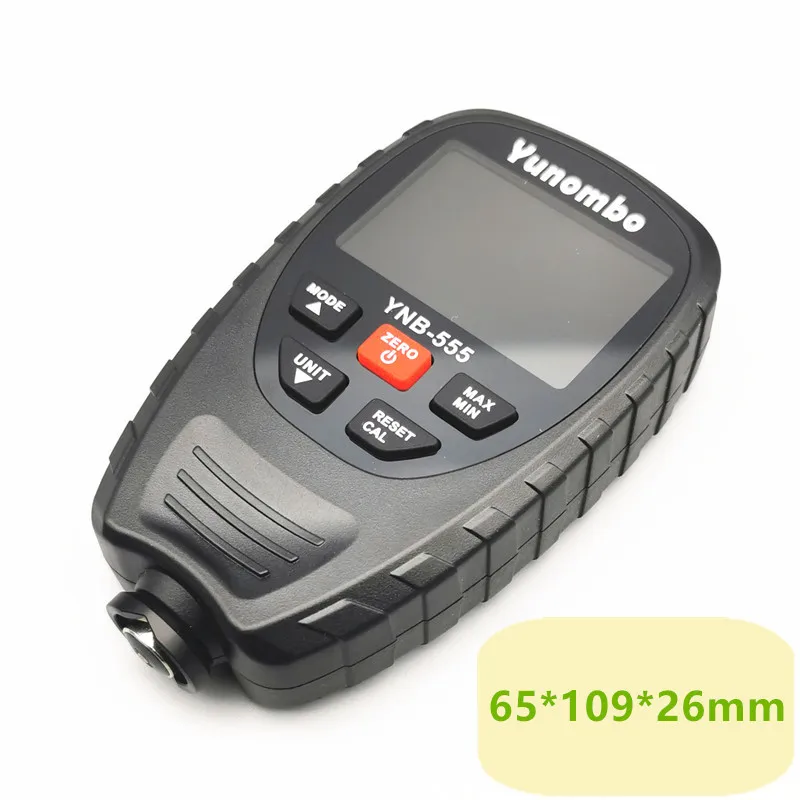 Yunombo YNB-555/YNB-555R Three Colors Dipslay Car Paint Thickness Tester Film Thickness Meter Galvanized Coating Thickness Gauge