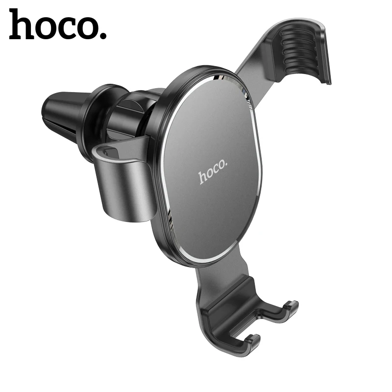 Hoco Metal Gravity Phone Holder in Car For iPhone 13 12 Pro Max Air Vent Phone Holder Mount Stands For Samsung Note S20 S21 A51