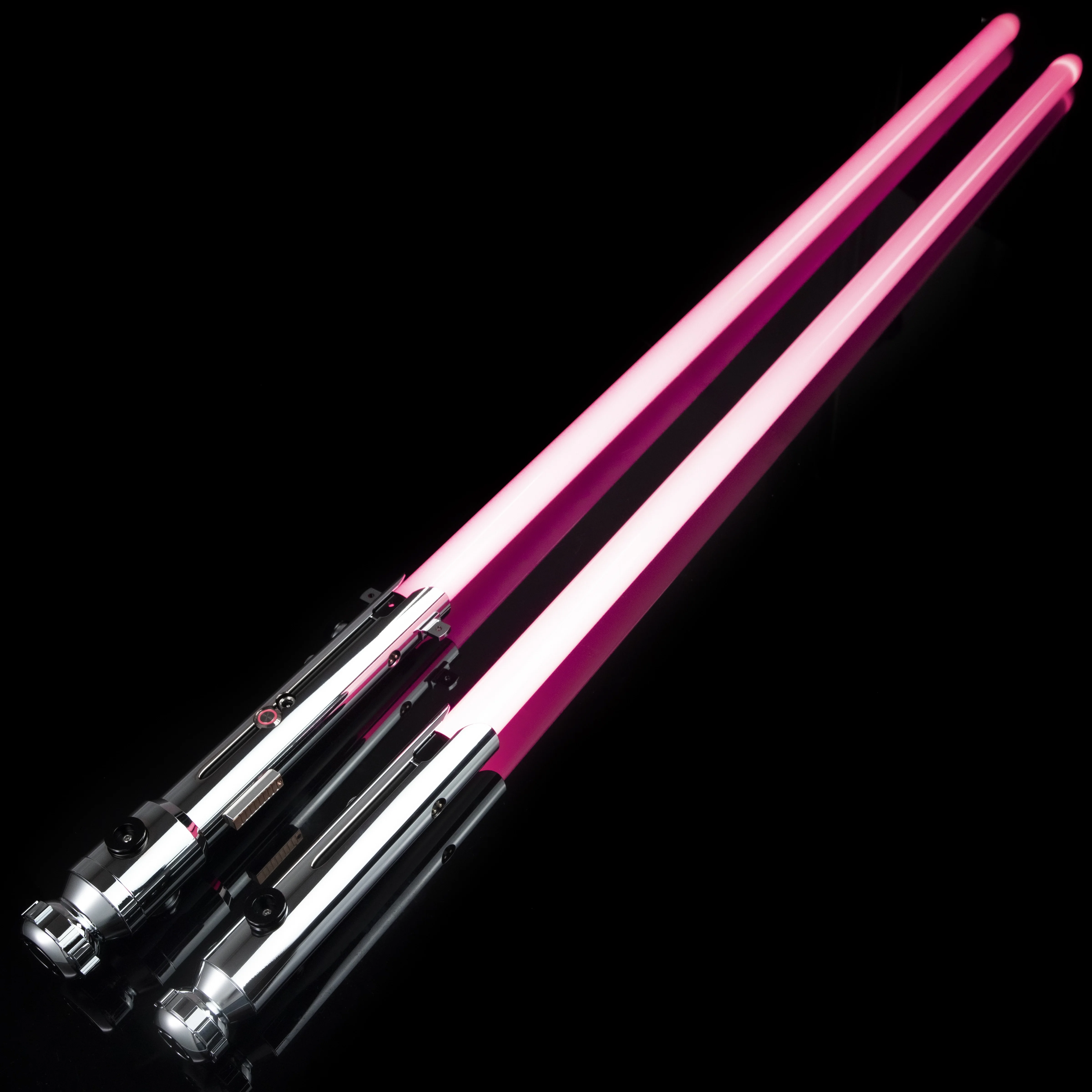 LGT Lightsaber Heavy Dueling Double Blade and 2 Metal Handle Saber 9 Sound Fonts Infinite Colors FOC Laser Sword Smooth Swing