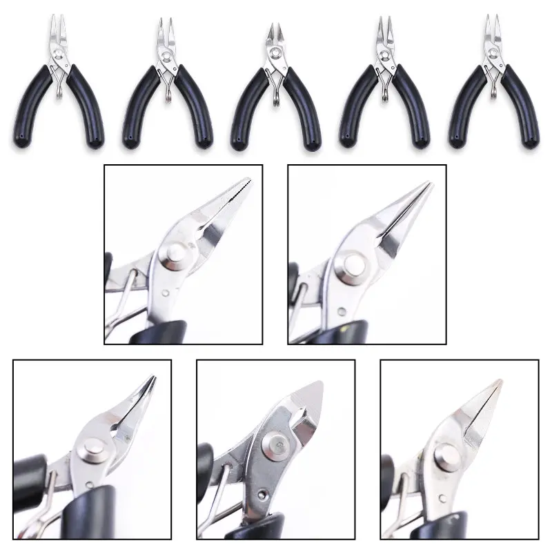 5 Styles Stainless Steel Pliers Jewelry Making Tools Wire Cutter Plier for DIY Jewelry Repair Wire Wrapping Supplies Handcraft