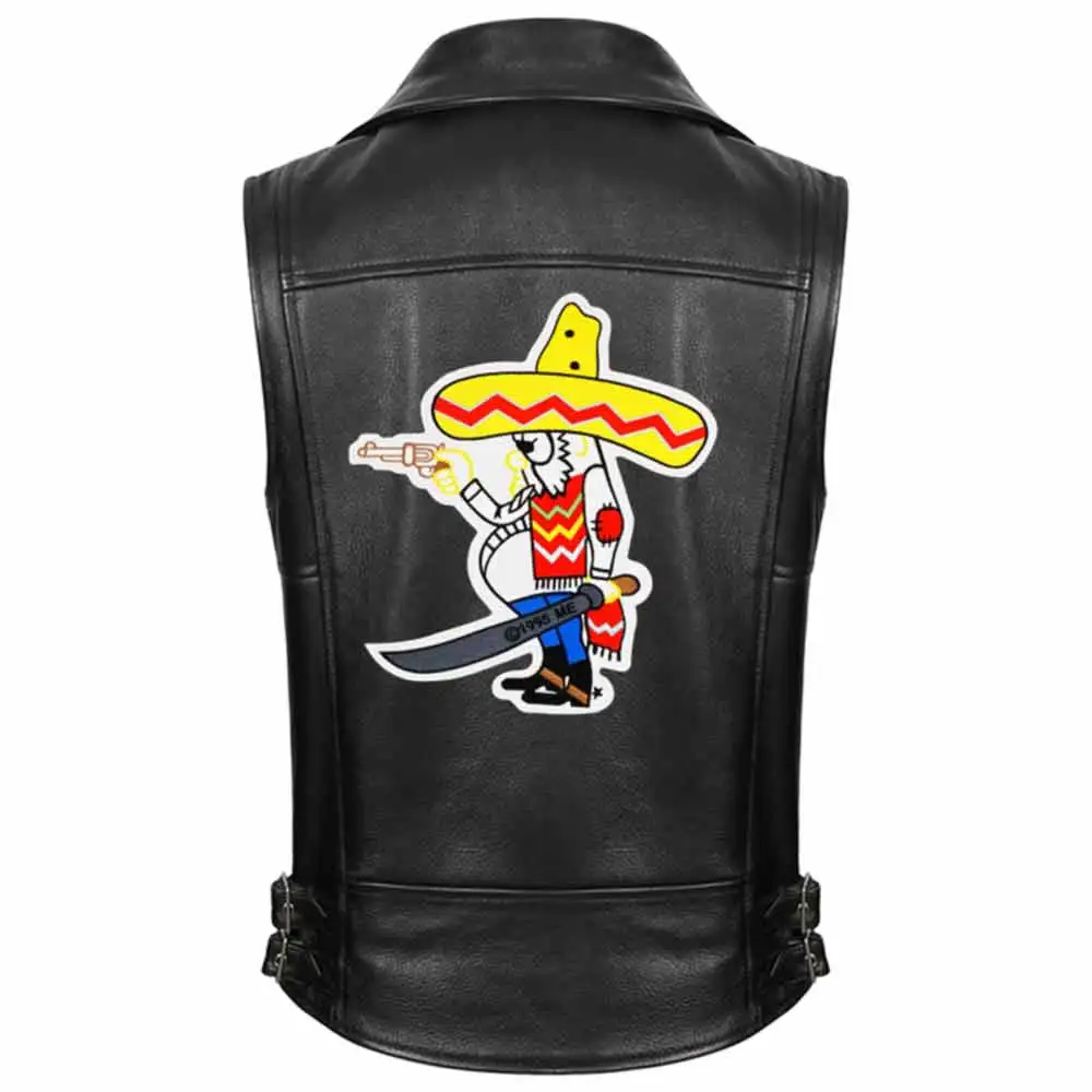 Bandidos MC Embroidered Patch Iron On Jacket Leather Vest Rider Punk Full Large Size Patch