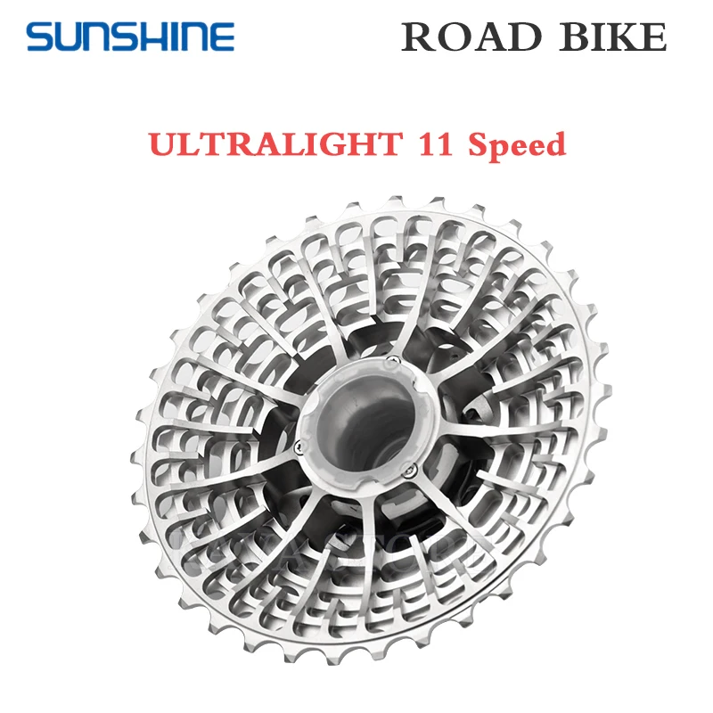 SUNSHINE Ultralight 11 Speed Road Bike Freewheel 12 Speed 28T 32T 34T 36T Bicycle 11V Cassette Flywheel K7 Gravel for Shimano HG