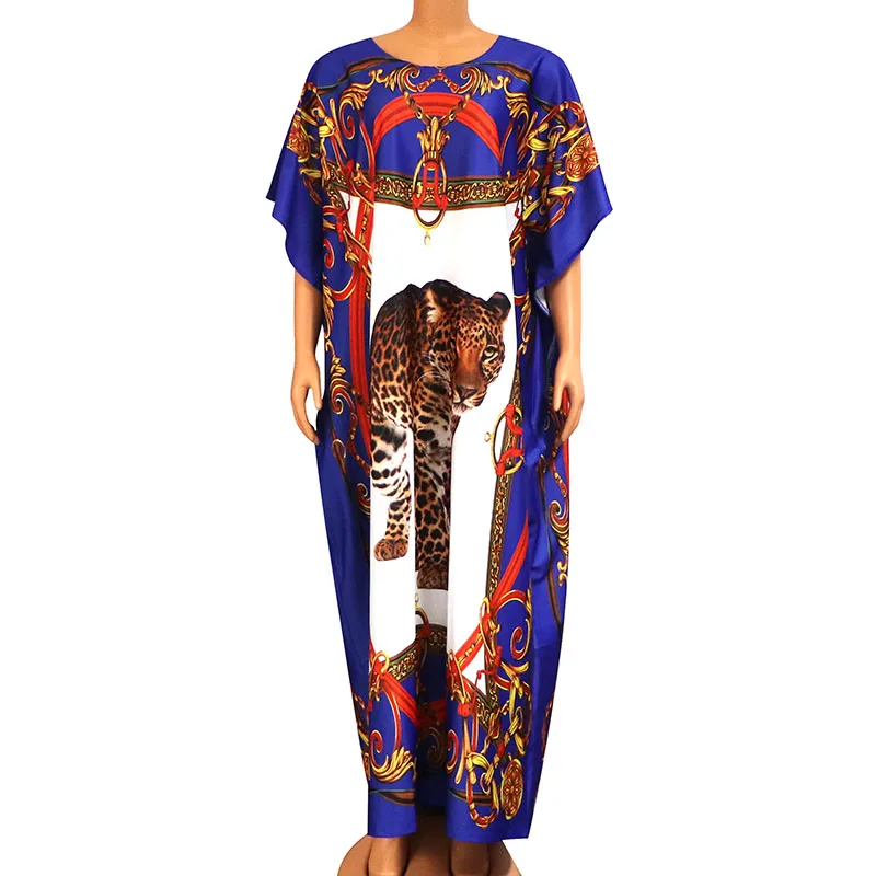 

New Arrival African Dresses For Women 2020 Modern Leopard Print Gorgeous Elegant African Women Dress Mama Maxi Dress