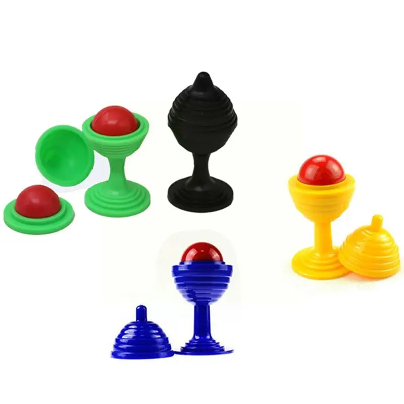 Classic 1 Set Trick Toy Ball And Vase Set Close Up Props Tricks Disappearing Vase Toy For Kids Gift Random colour