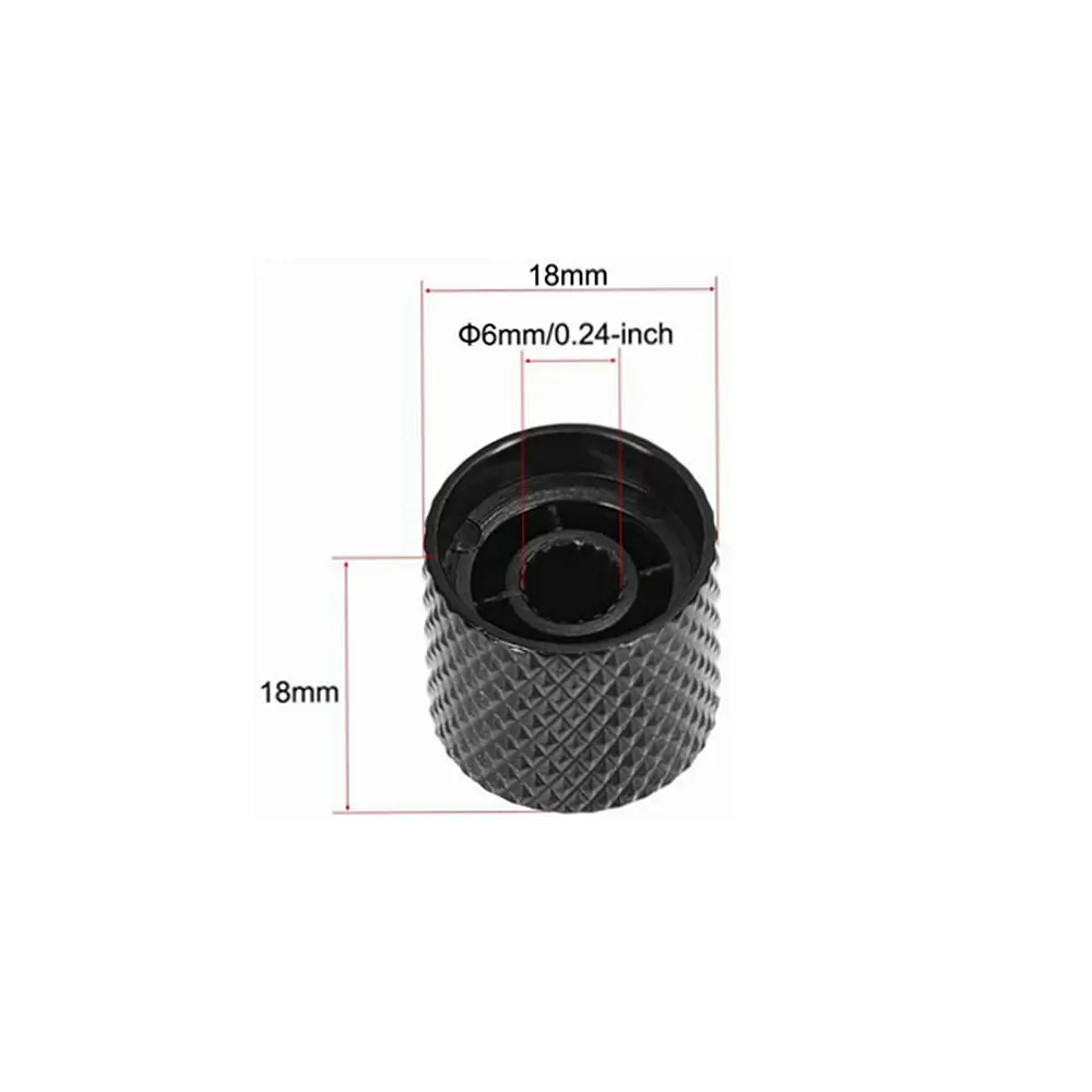 2 stücke/4 stücke 6mm Metall Dome Tone Gitarre Volume Tone Knöpfe Potentiometer Control Knöpfe Für Elektrische Gitarre bass – Detail 15