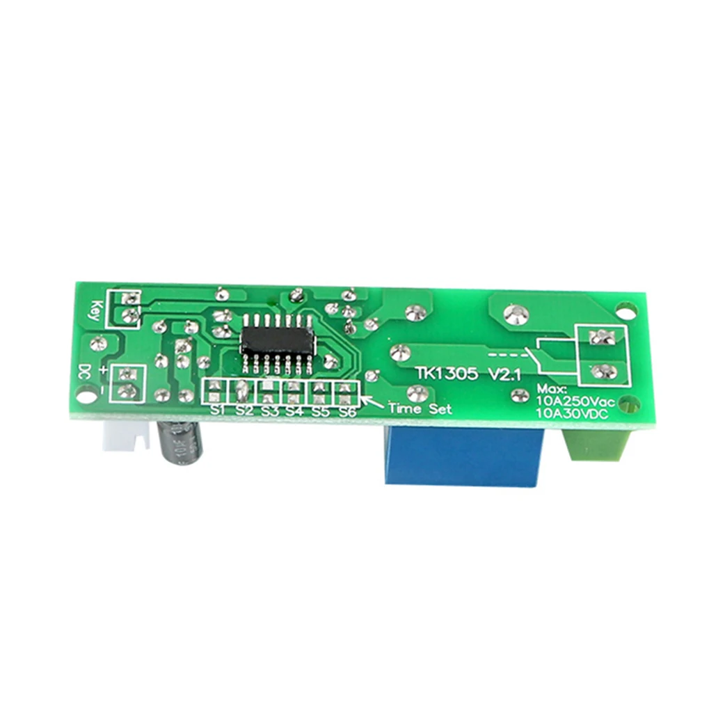 Taidacent 0 to 60 Minutes Delay Timer Relay 12V Multifunction Relay Module Normally Open Relay 10A Load MCU Control